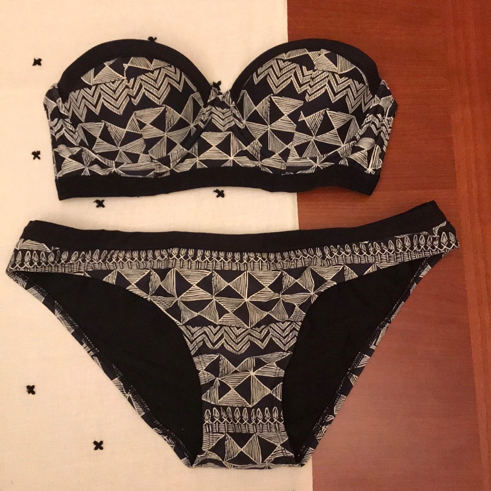 Black and white swim